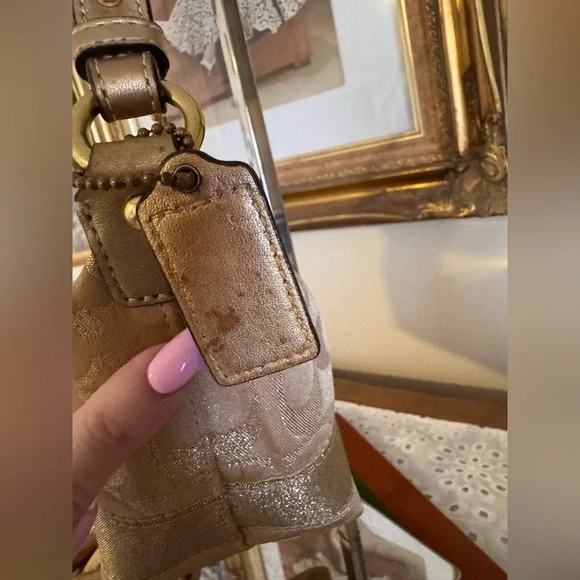 Coach Gold Handbag - Picture 8 of 14